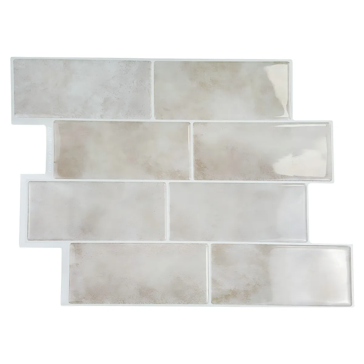Mosaic kitchen oil-proof and high-temperature resistant 3D self-adhesive wall stickers, waterproof tile decoration for bathrooms view 3