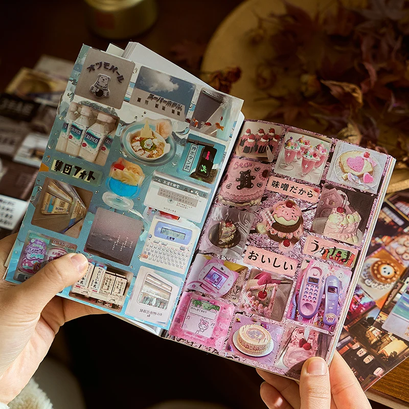 20 sheets Japanese Stationery Sticker Book Laptop Journal Creative Decorative Scrapbook Cartoon Stickers Kids School Account image 4