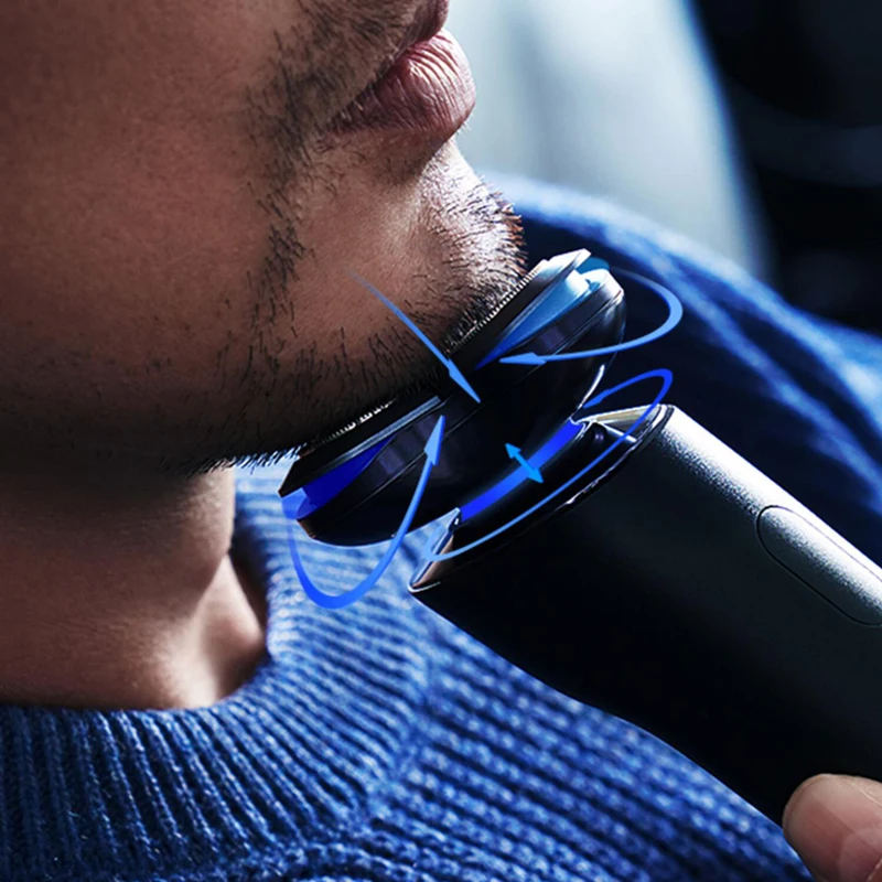 XIAOMI MIJIA-Rasoir électrique à triple lame S700 pour homme, tondeuse à barbe, machine à raser la barbe, support sec