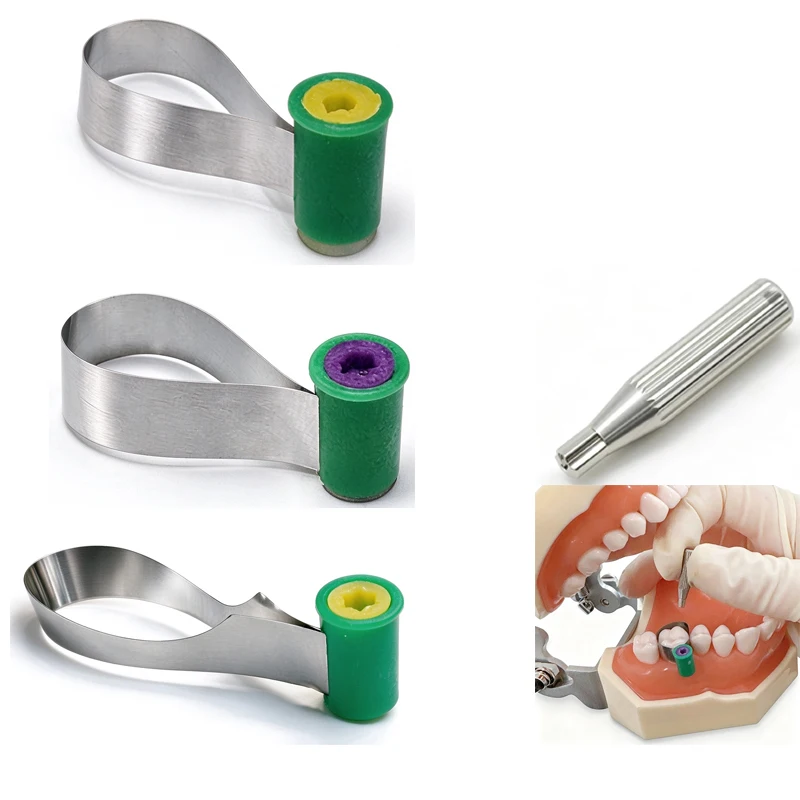 Dentistry Matrix Bands Knob Double-Side Contoured Anatomically Shaped SuperCap Matrix System SuperMat Metal Matrices Refill Tool