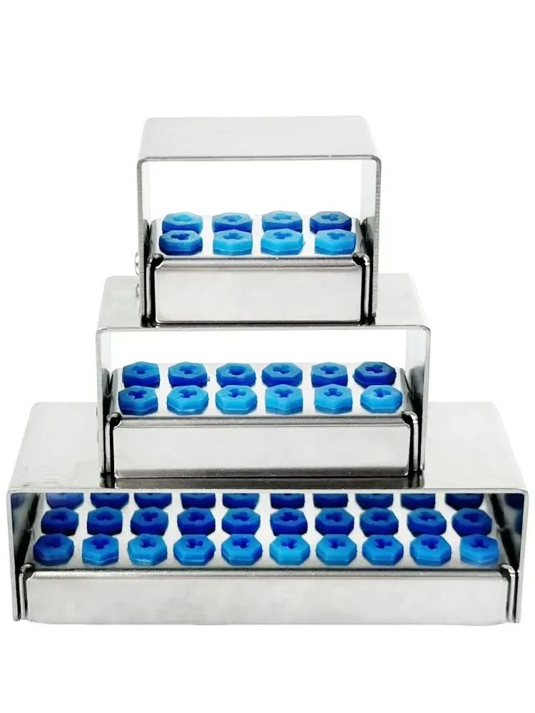 Autoclave porte-fraise dentaire 8/12/30 trous boîtier de stérilisation Endo fichier boîte de désinfection fraises diamantées bloc de forage outils de dentisterie