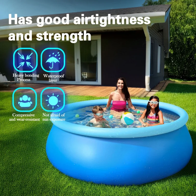Inflatable Pool Square Bracket Round Swimming Pool Family Outdoor Large Pool Bathing Water Play Pool