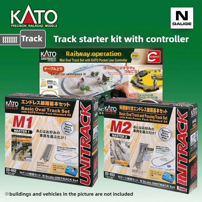 

Модель поезда KATO N-типа 1/160, набор направляющих гусениц для начинающих с контроллером M1 и набора гусениц M2, подходящие для песочных настольных сцен