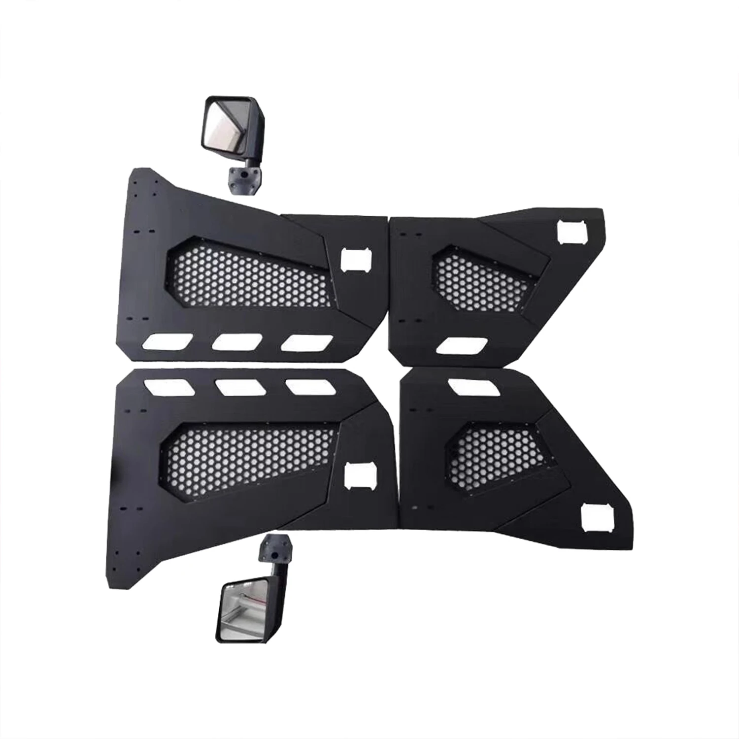 

Side Half Door 4 Door Tubular Door With Rear View Mirror For Jeep Wrangler JK 2007-2017 J365