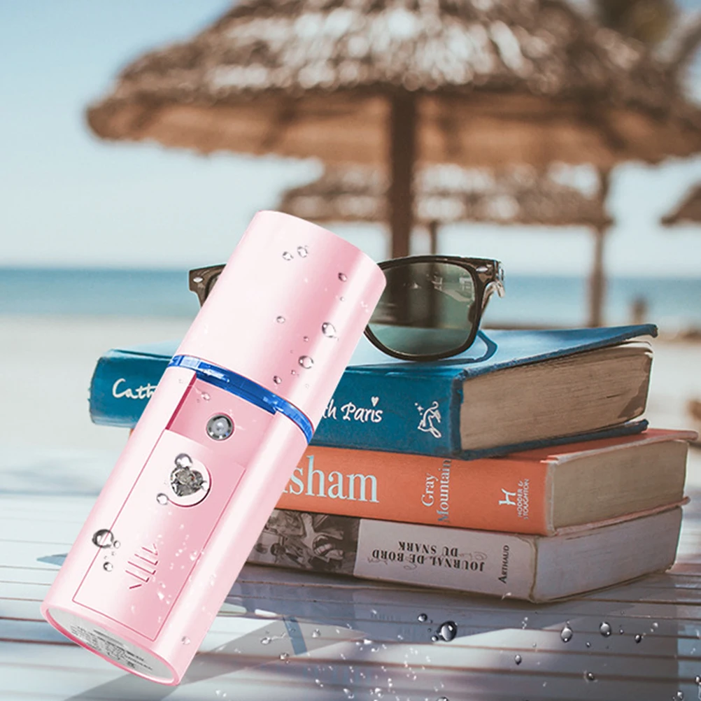 

Humidifier Mini Spray USB Charging Beauty Instrument Hydrated Pink Facial Steamer Hydrating Sprayer Home