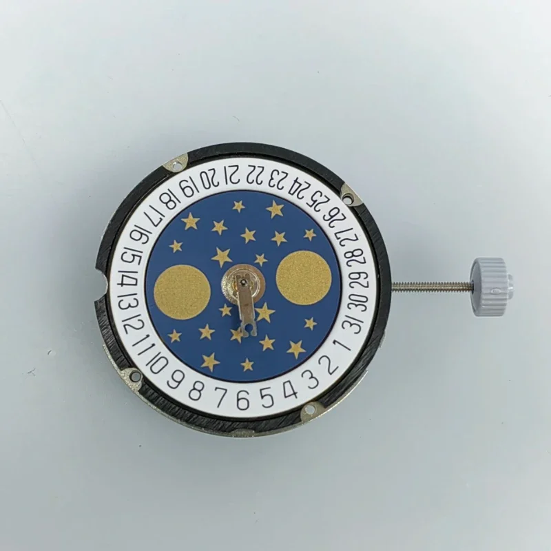 Watch movement accessories Swiss original 708 dual calendar quartz movement three needles star movement six o'clock