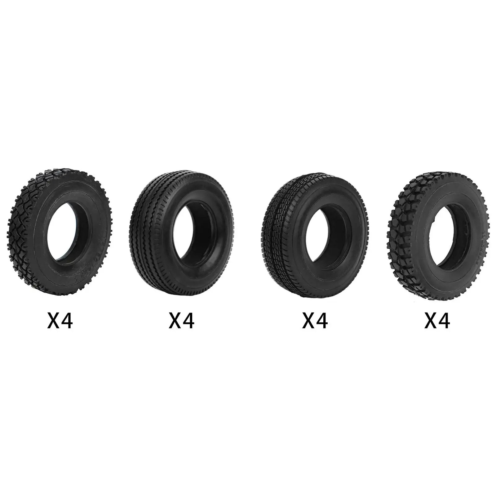 4 piezas de neumáticos de goma, piezas de repuesto, excelente rendimiento Micro /14 RC Crawler Car Vehicle