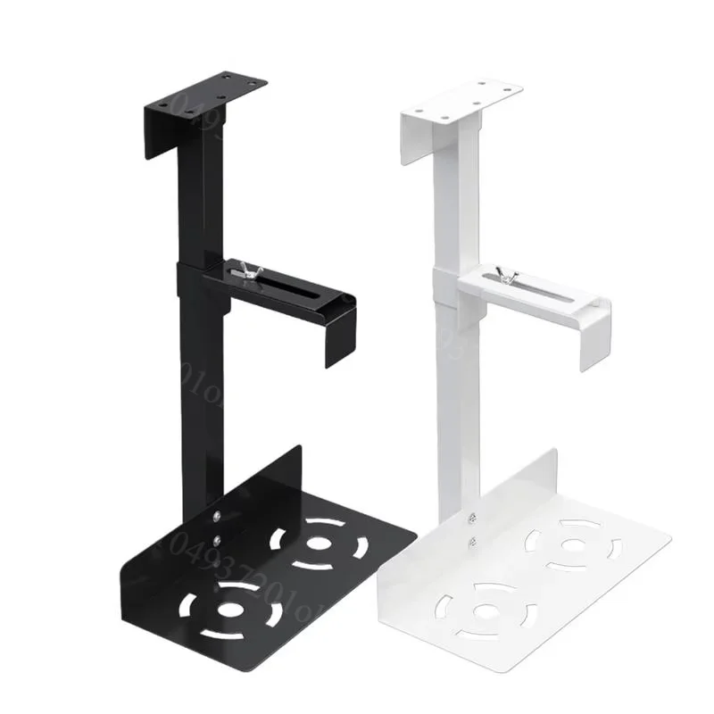 Under Desk PC Hanging Bracket Metal Computer Case Holder Suspended Desktop Host Mount Stand Storage Rack