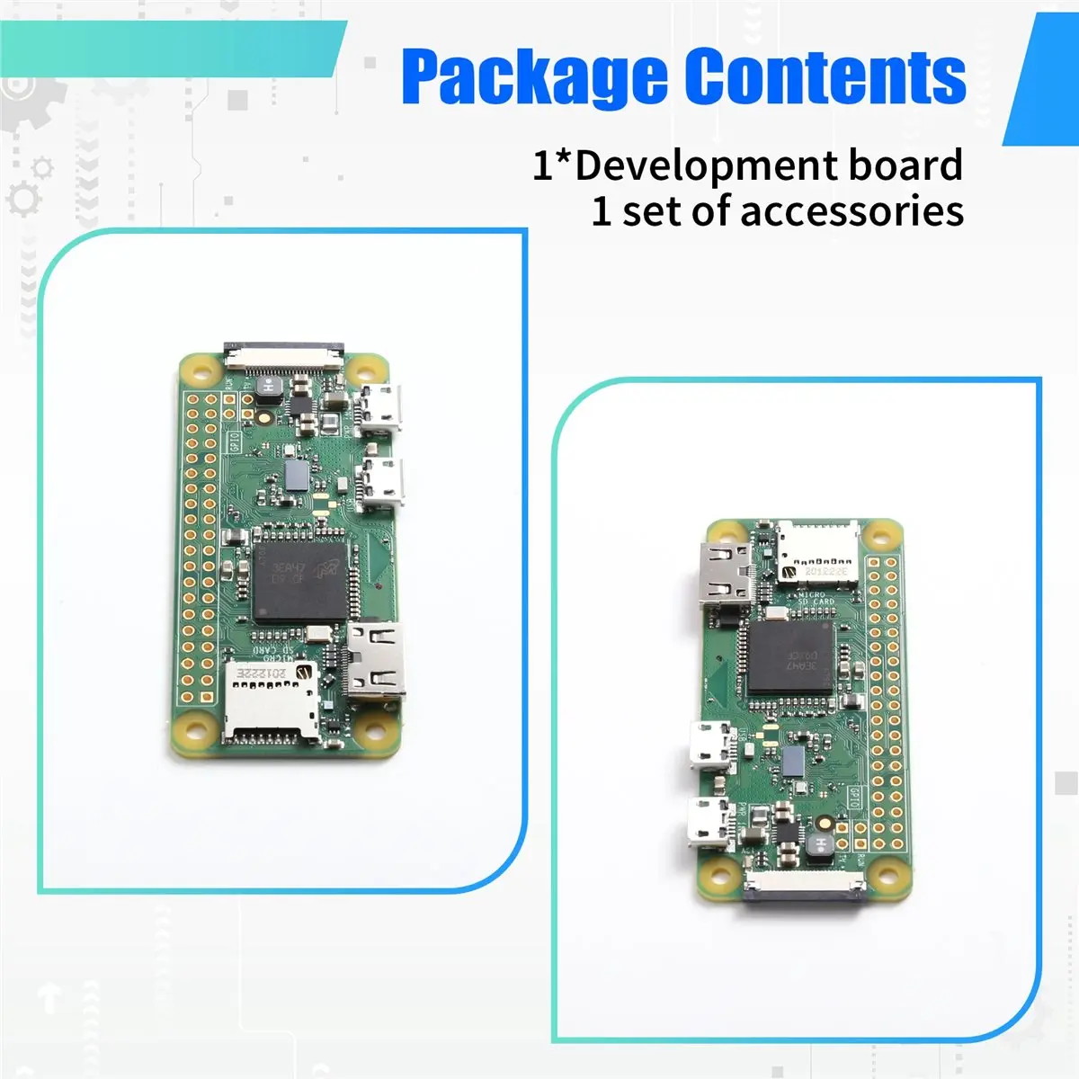 A72U For Zero W Development Board with Header Basic Kit (Unwelded) for Beginner Learn Program DIY