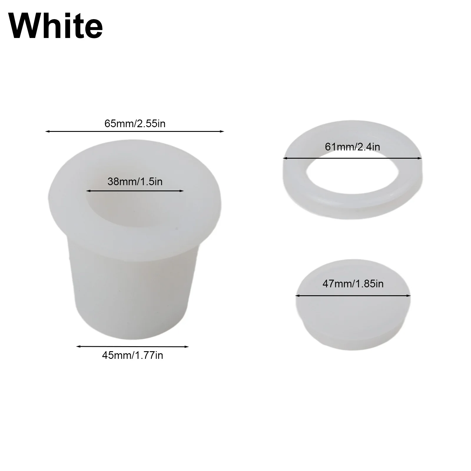 Silicone Umbrella Wedge And Hole Ring Set For 2 To 2.5 Inch Patio Table Gap Reduction Stable Outdoor Garden Accessories