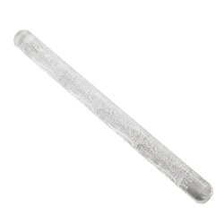 Handhold Embossed Rolling Pin With Christmas Pattern Multipurpose Acrylic Rolling Pin Practical Kitchen Baking Gadgets