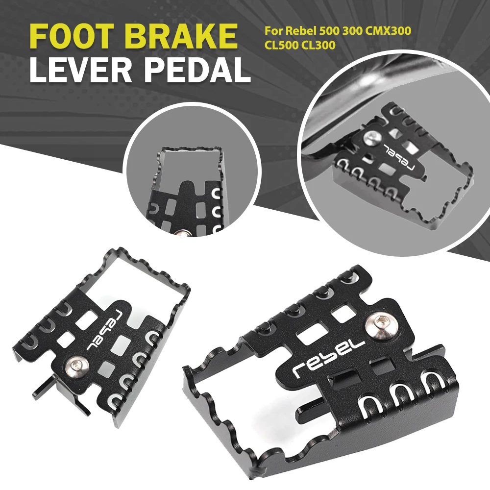 

Foot Brake Lever Pedal Enlarge Extension Rear Brake Peg Pad Extender For Honda Rebel 500 300 CMX300 CL500 CL300 ABS CMX500