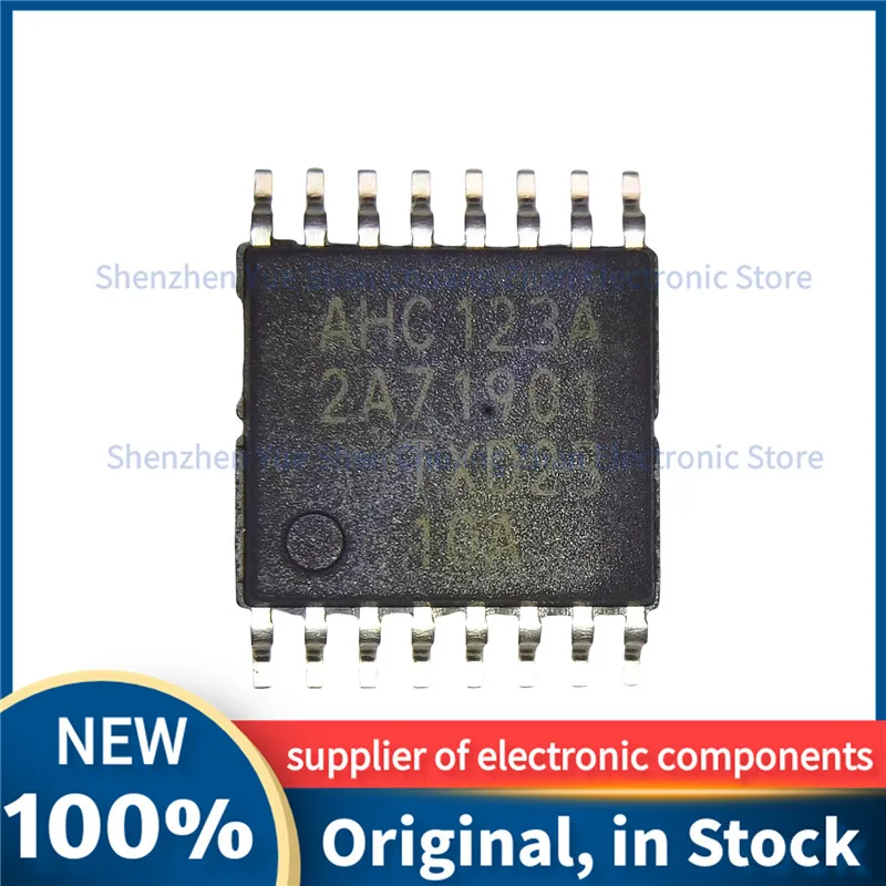 10PCS/LOT 74AHC123APW,112 TSSOP-16 with reset and retrigger monostable multivibrator IC chip