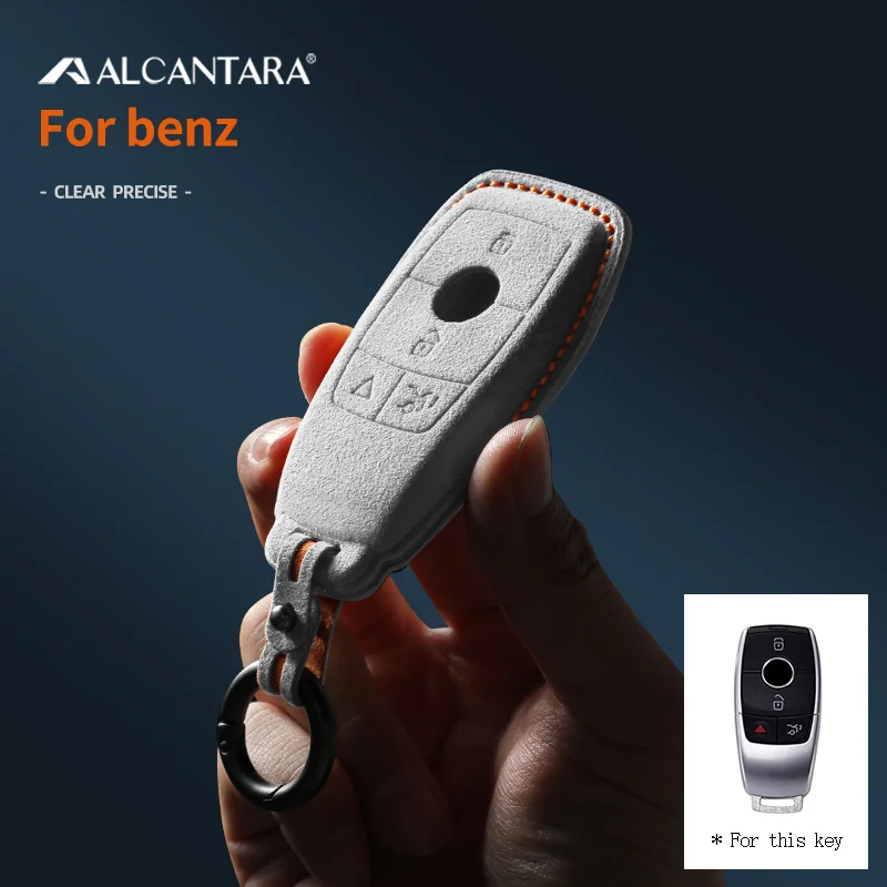 

Чехол для ключей Mercedes Benz E300L E260L Gla200 Glc300 Gle350 Glb200l/A200L, замшевый брелок, аксессуары