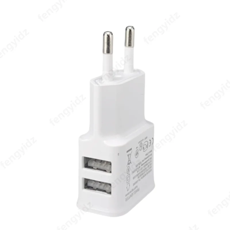 5V Universele Stroomvoorzieningsadapter USB Dubbele USB Telefoonlader AC DC 5V Stroomadapter Oplader voor Android-telefoons 