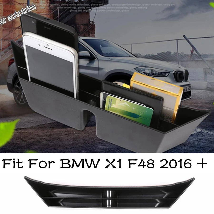 

Lapetus Central Storage Pallet Container Box Frame Cover Trim Accessories Interior Fit For BMW X1 F48 2016 - 2021 / Plastic