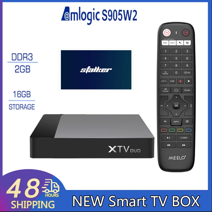 

XTV DUO Android11.0 IP-TV Stalker Box Amlogic S905W2 Media Decoder Player Smart TV BOX