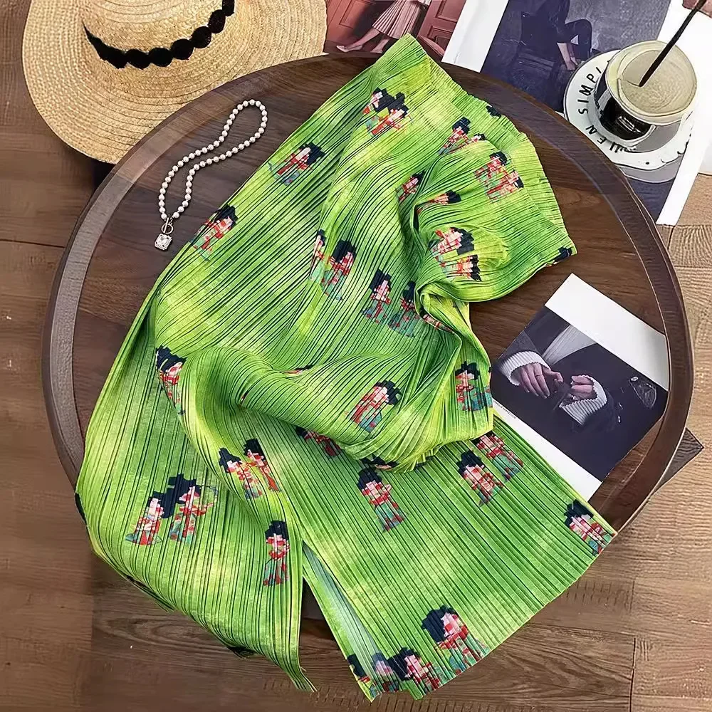 

Плиссированная юбка для женщин летом 2025, новый тонкий дизайн, высокая талия, плиссированная утягивающая юбка, прямая юбка-труба, длинная юбка