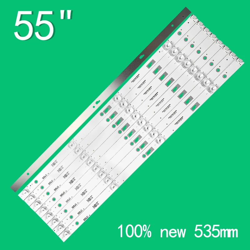 Thomson T55FSM5040 용 LED 백라이트 스트립, 55D04-ZC23AG-03 55D1800 55HR332M04A1 V8 4C-LB550T-HR7 4C-LB550T-XR5