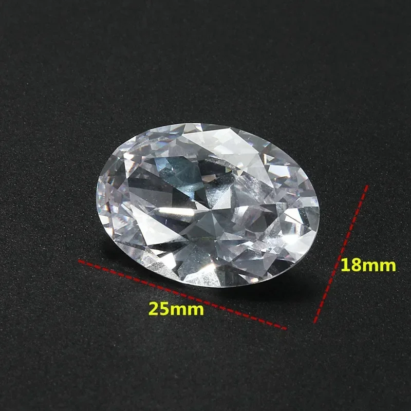 Huge Unheated 56.66ct White Sapphire 18X25mm Oval Cut AAAA Loose Gemstone for DIY Pendants Ring Crafts Gift