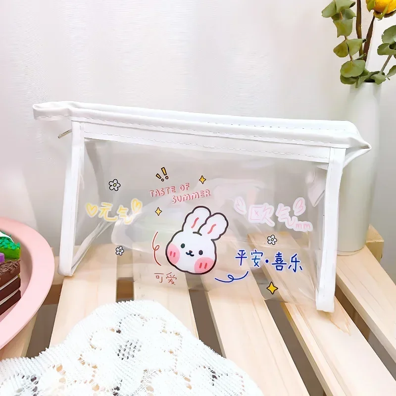 Transparent Cosmetic Bag Waterproof Makeup Organizer Travel Toiletry Bag Clear PVC Beauty Storage for Women Portable