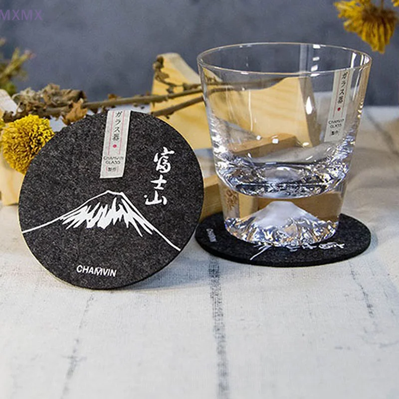 Colorful Round Felt Ball Coasters Handmade Wool Felt Coasters Placemats Insulated Placemats Pot Holders Kitchen Accessories
