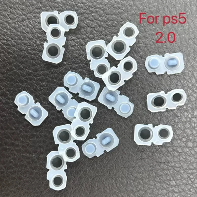 50pcs for Ps5 Game Pad Controller 2.0 V2 Conductive Rubber Set L1R1 L2R2 Silicone LR Pad