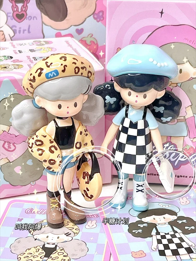 Genuine Molinta Gossip Club Series Blind Box Anime Action Figure Zzoton Surprise Box Kawaii Caja Ciega Model Kid Surprise Gift