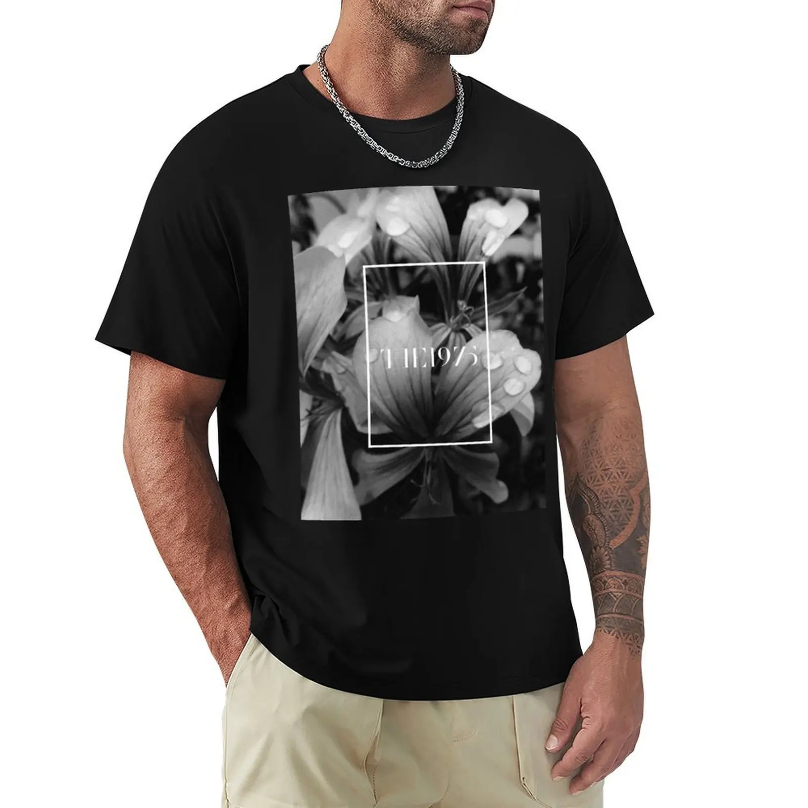 

flowers 1975 T-Shirt new edition vintage clothes croswit shirt man plain oversized t shirt men