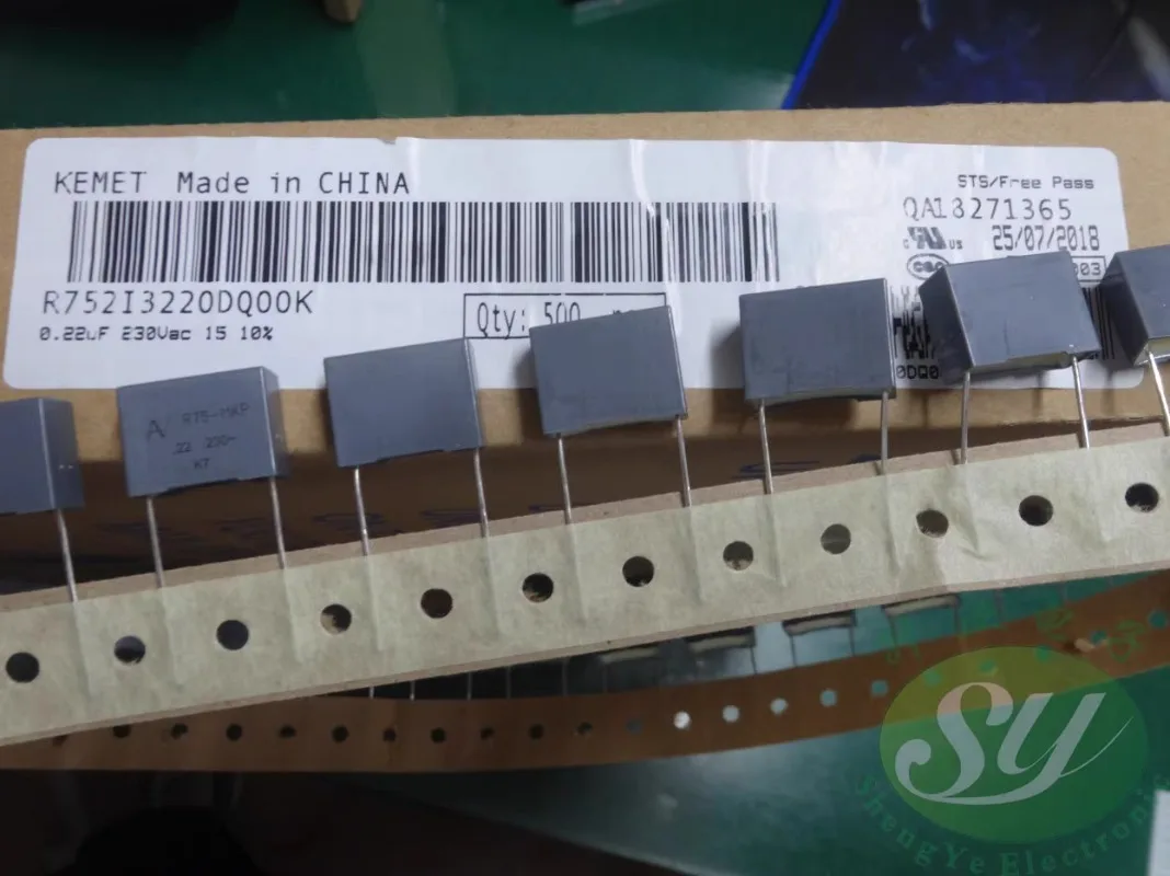 

10PCS AV R752I3220DQ00K 0.22uf/230VAC 220nf u22 224 New film capacitor 15MM
