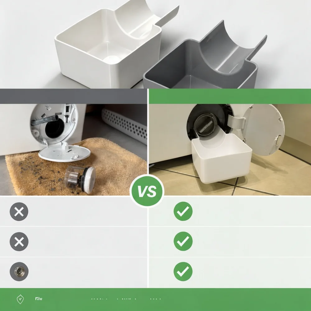 Practical ABS Plastic Washing Machine Drip Tray Universal Water Collection Basin Leakage Stopper For Laundry Area