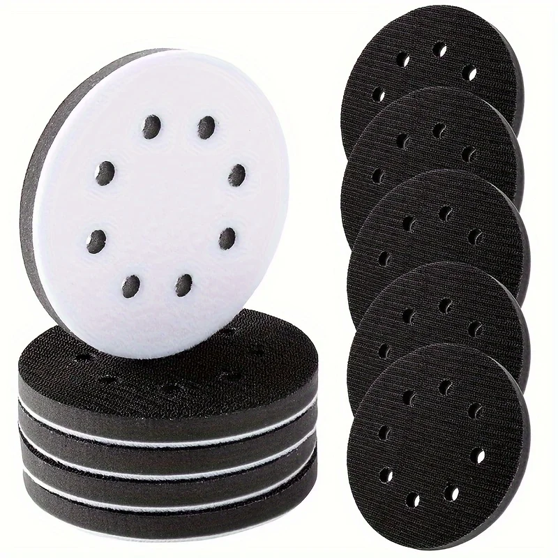 

1/2/5 Soft Density Interface Pads 5 8 Hook & Loop Sponge Pads - Suitable for Track Sander, Automotive Woodworking Polishing
