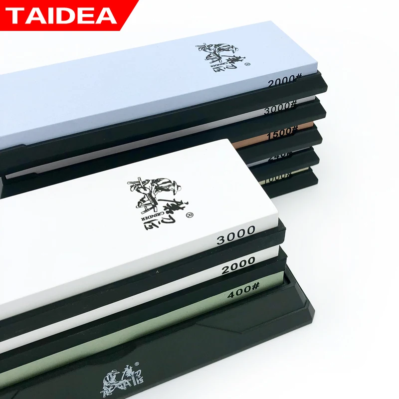 TAIDEA Professional Kitchen sharpening stone Fast knife sharpener Whetstone Sharpening system white alundum 240-8000grit