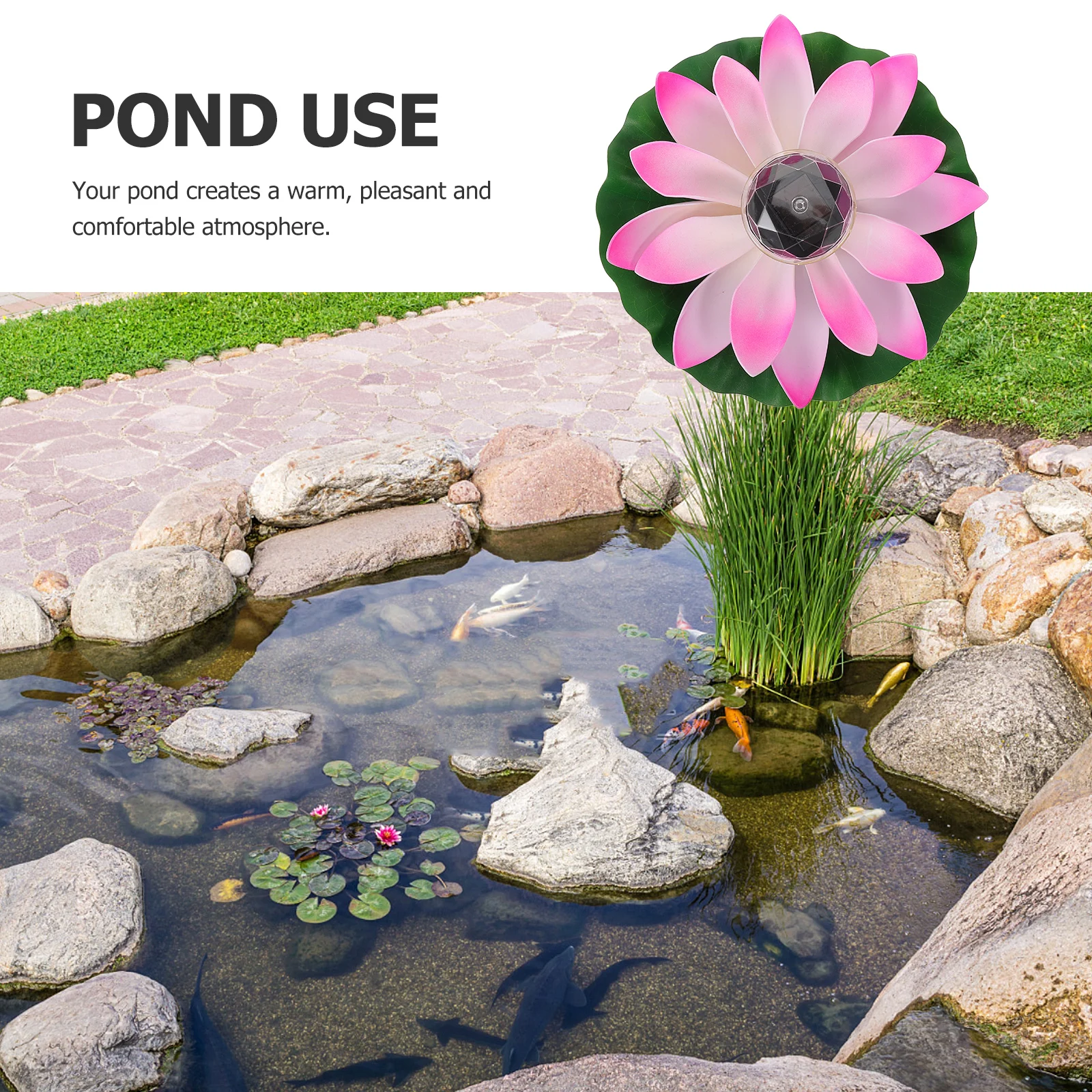 

Solar Lotus Outdoor Decoration LED Pond Waterproof Garden Solar Powered Decoration Light Lighting Solution