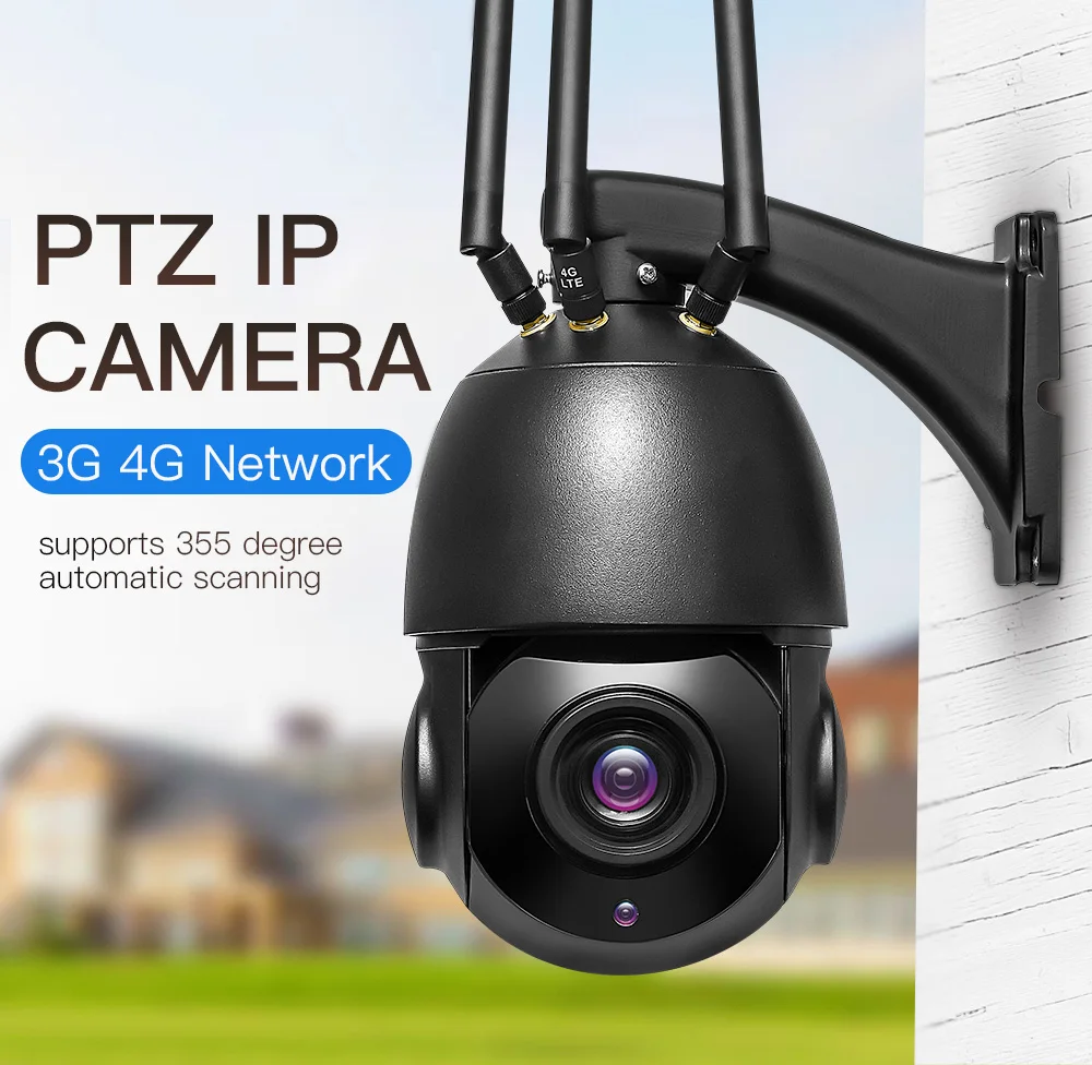 5MP Security 30X Optical Zoom Ptz 4G Wireless Cctv Outdoor 4K 8MP Ip Support Wifi RJ45 Wired