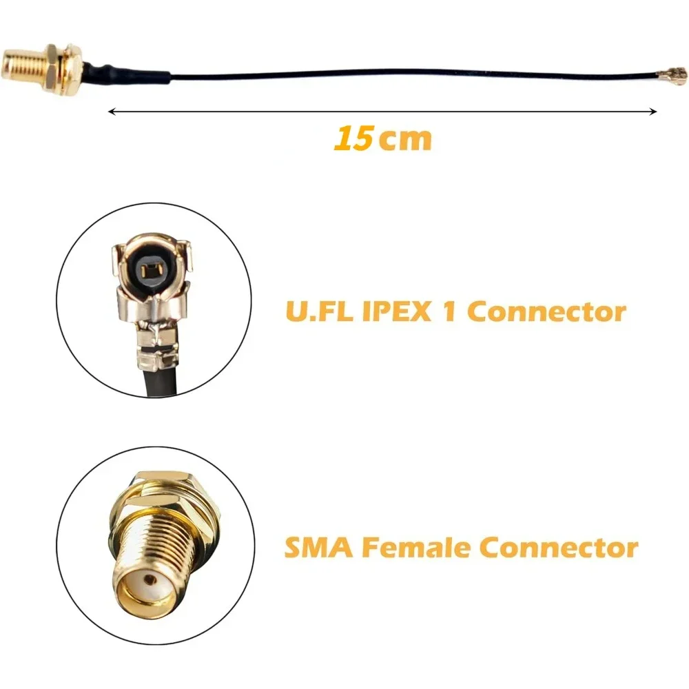 Wzmacniacz antenowy Lora 868 MHz/915 MHz 6dBi Wzmacniacz sygnału o wysokim wzmocnieniu SMA męski ze złączem U.FL/IPEX1 do SMA dla modułu LoRa — zdjęcie produktu 4