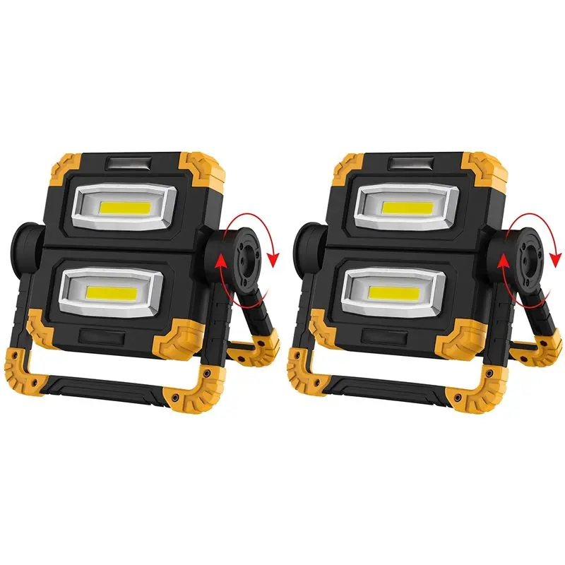2x-lampada-da-lavoro-a-led-ricaricabile-portatile-lampada-da-lavoro-pieghevole-hyper-tough-con-supporto-per-luce-diffusa-per-campeggio-all'aperto