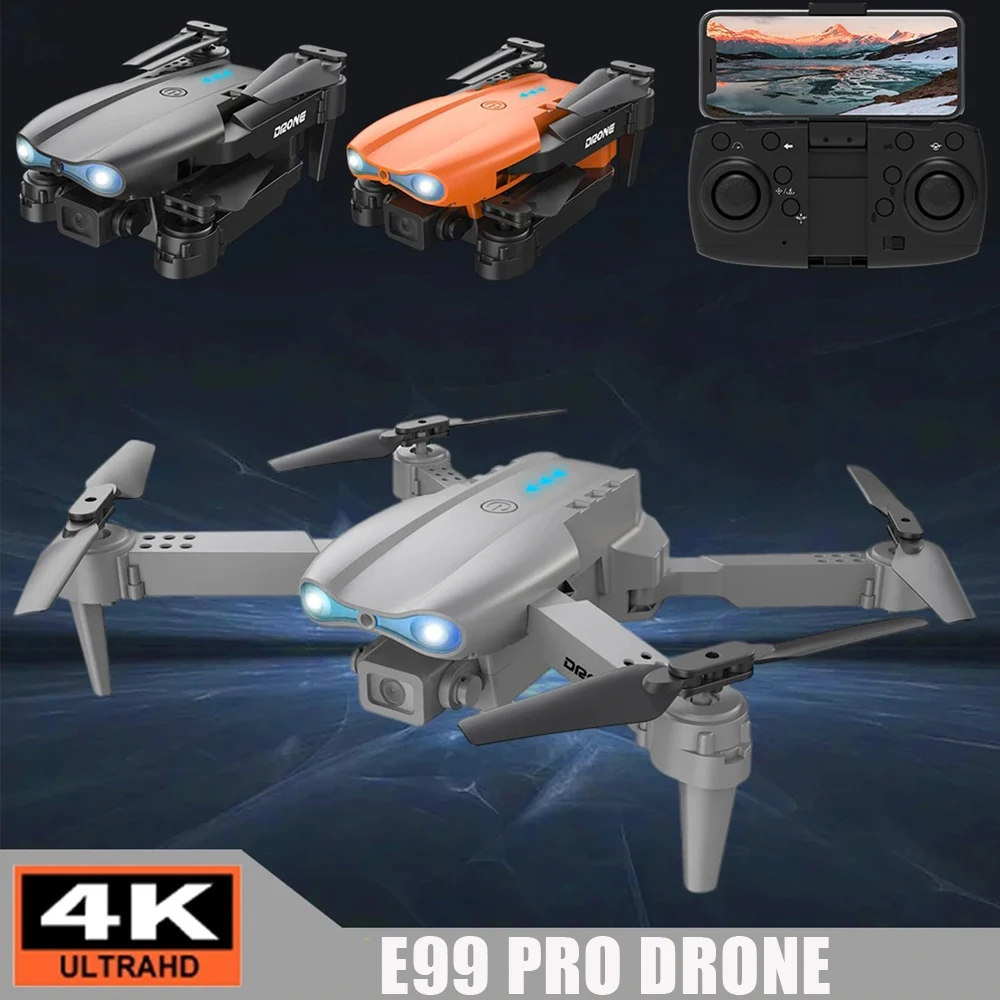 2024 New E99 Pro WIFI FPV Drone Wide Angle HD 4K 1080P Camera Height Hold RC Foldable Quadcopter Dron Helicopter Toys Gift