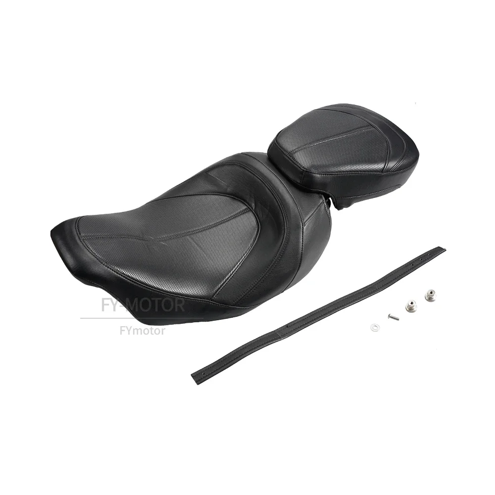 Motorcycle Low-Profile Two-Up Seat Fit For Harley Touring CVO (Street Glide, Road King Special, Classic) 2009-2023