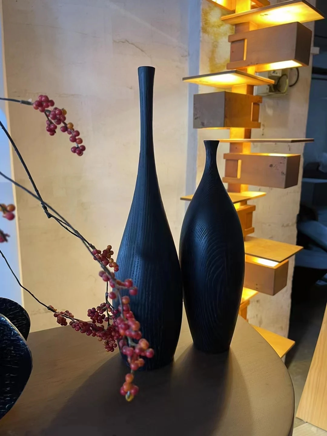 

Уникальная абстрактная деревянная скульптура, орнамент для гостиной, современное искусство для украшения дома