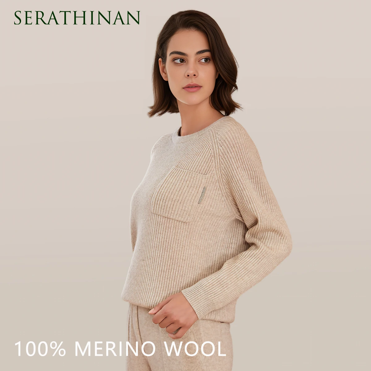 

BC-222 High quality Thick 100% Merino Wool Pullover woollen woolen Knit Jumper Tops Women's Clothing Sweaters For Ladies