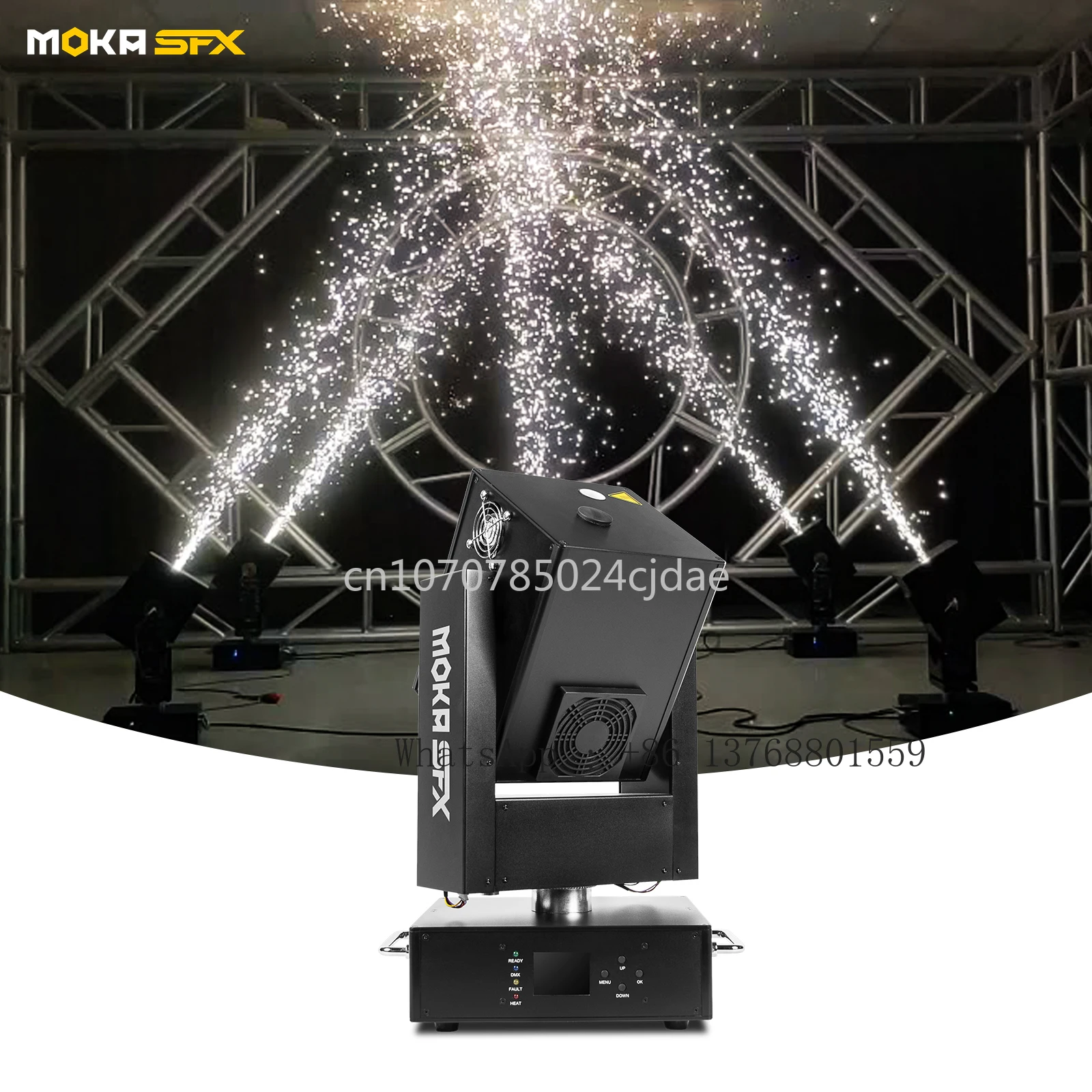 

MOKA SFX Moving Head Cold Spark Machine DJ Wedding Events Sparklar Firework Machine