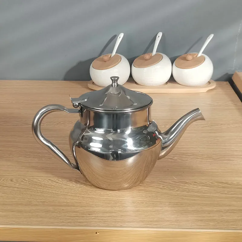 4L Stainless Steel Double Wall Thermal Kettle Gold Russian Samovar Style Tea Pot Household Insulated Water Boiler for Kitchen