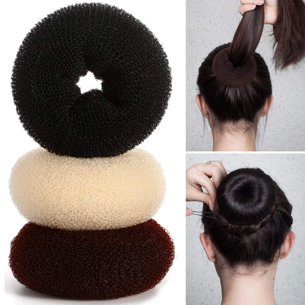 1pc Magic Hair Bun Maker Elegant Women Magic Shaper Donut Foam Sponge Hairbands Easy Big Ring Hair Styling Tools Accessories