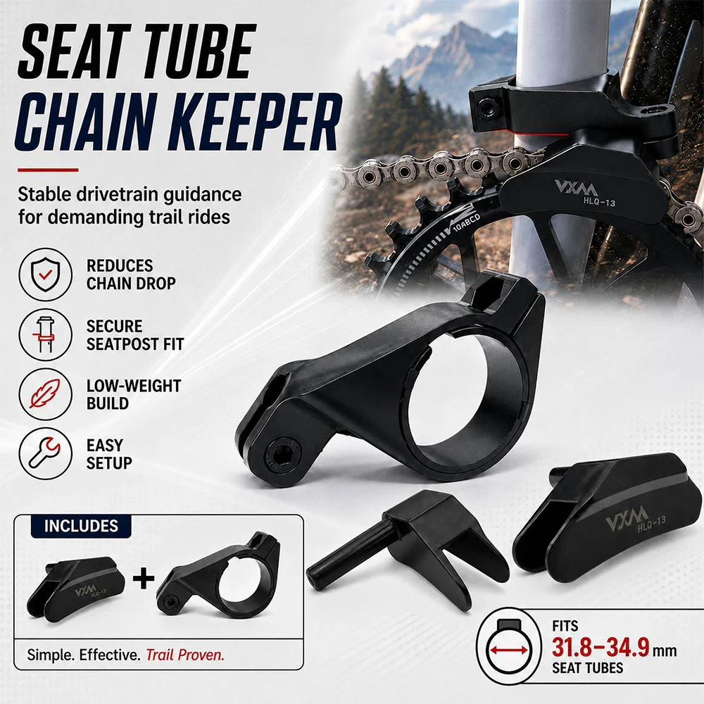 Bike Single Disc Chain Guide ABS Positive Negative Tooth Stabilizer Mountain Front Derailleur Anti Drop Chain Guard
