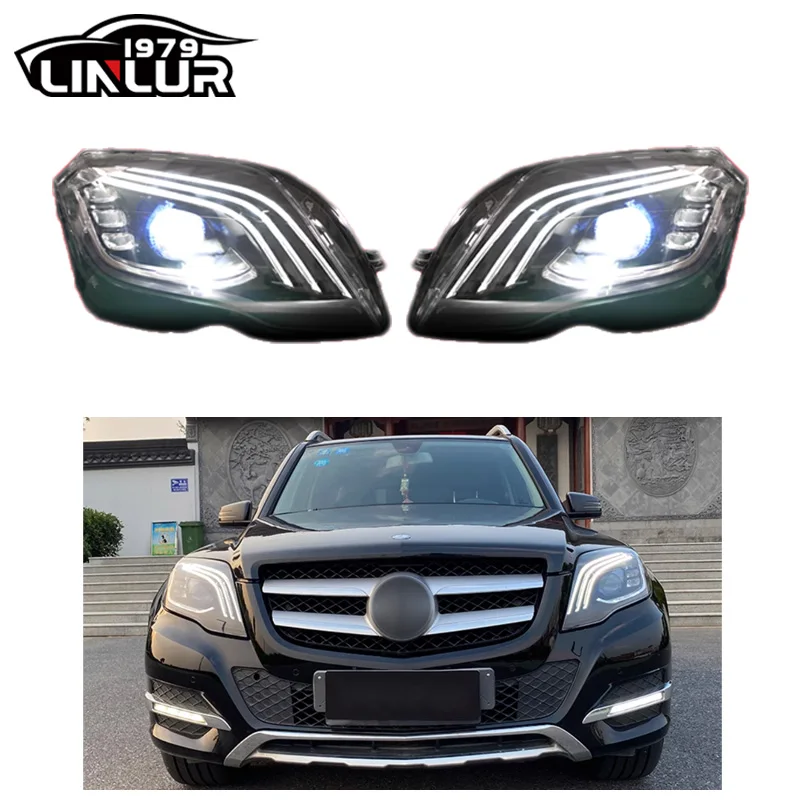 

2013 2014 2015 W 204 Glk Front Headlamp Upgrade To New Style Led Headlights For Mercedes Benz GLK X204