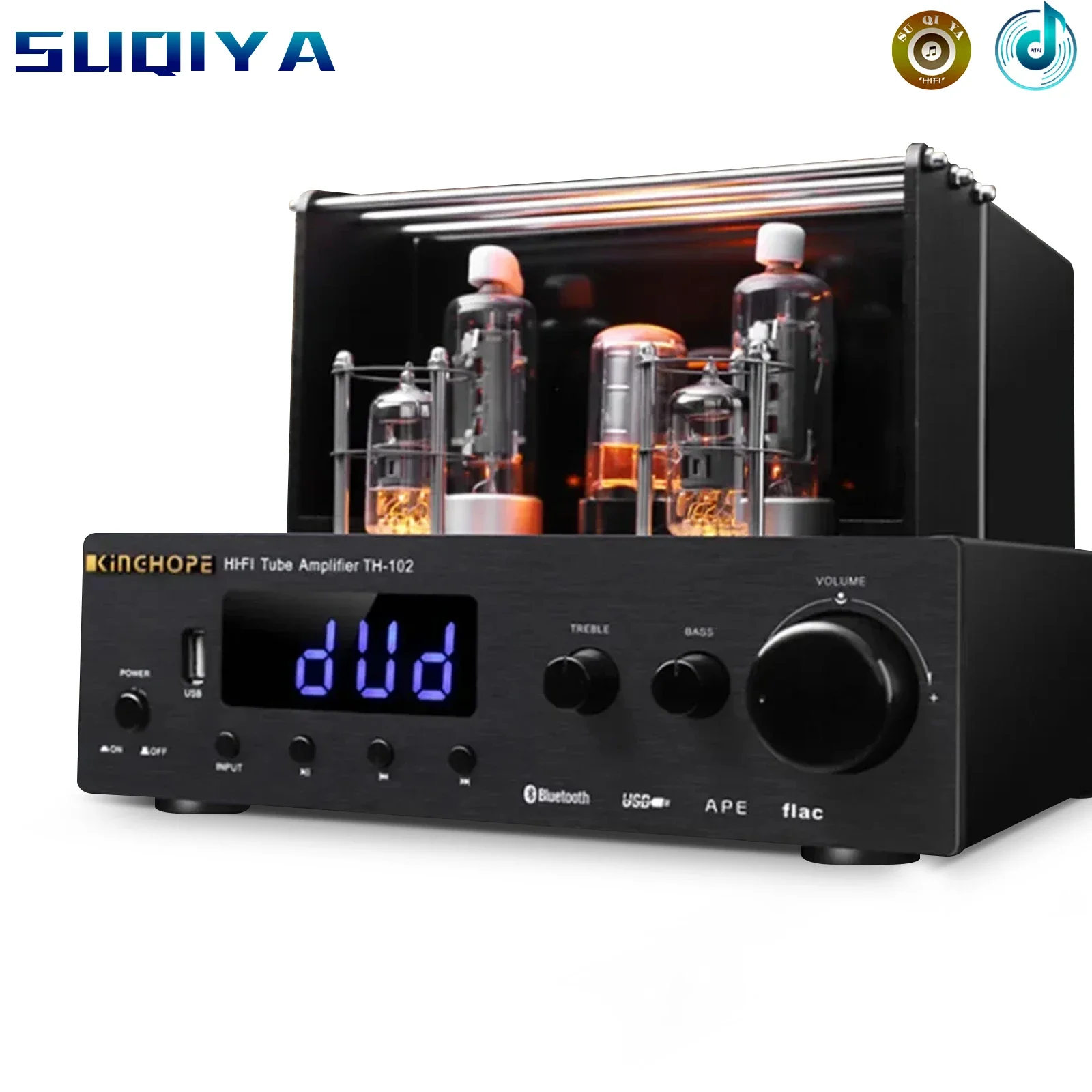 

C5198 A1941 + 6P13P 6F2 WY-2P tube 100W+100W TH-102 Bluetooth fiber optic coaxial fever hifi home tube amplifier