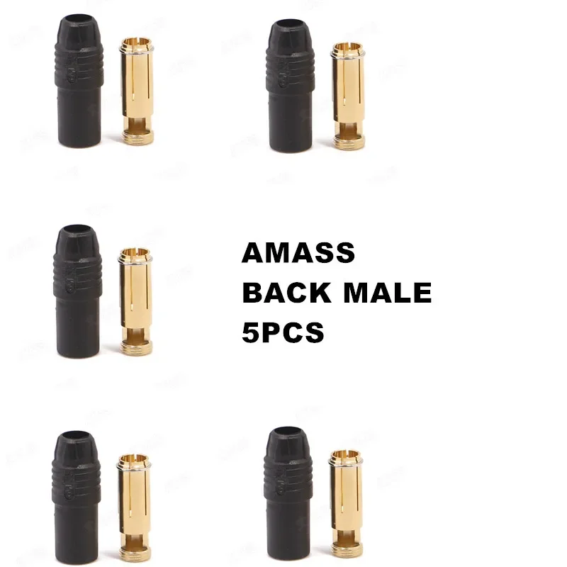 Amass AS150 Male Female Anti Spark Connector 7mm Gold Plated Banana Plug Set for High Voltage Battery ESC and Charge Lead