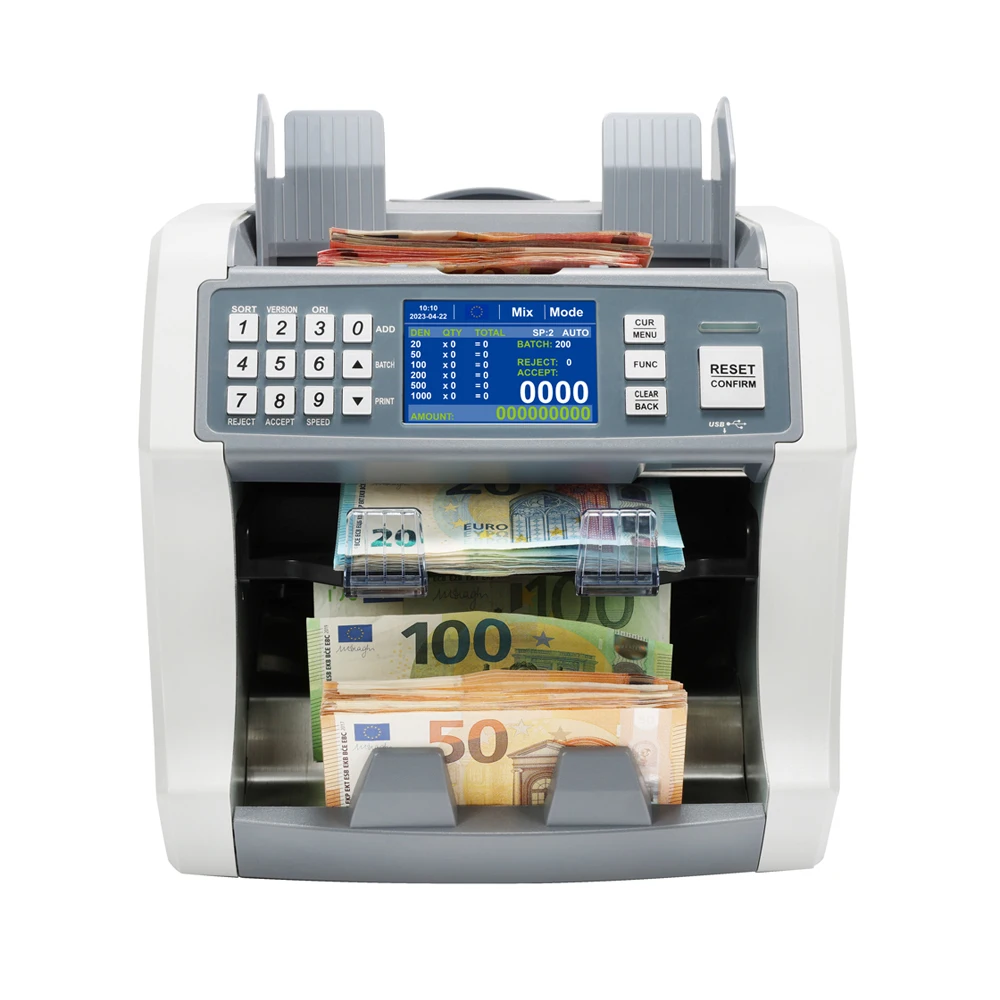 Machine Nep Geld Detector met UV MG IR CIS HL-S210 Geld Drukmachine Bill Teller Machine Geld Tellen