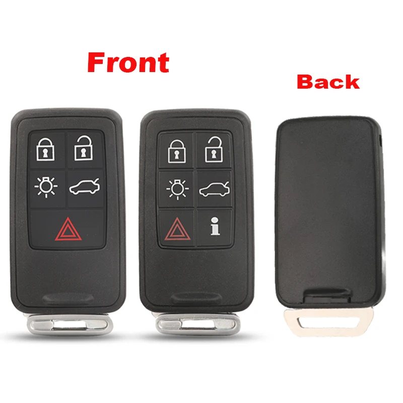 jingyuqin Fernbedienung Schlüsselloser Zugang Smart Key für Volvo S60/S80/V60/XC60/XC70/S60L/V40 Auto-Styling L2005 Gehäuseabdeckung